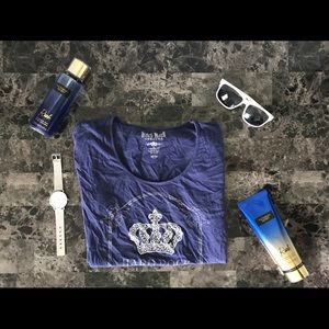 Women’s Large Hard Rock Couture Blue T-Shirt